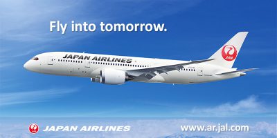 Japan Airlines. Fly into tomorrow.