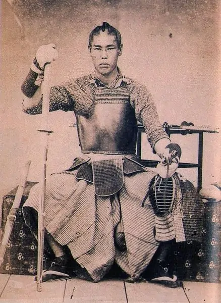 Kendo practitioner from late Edo period