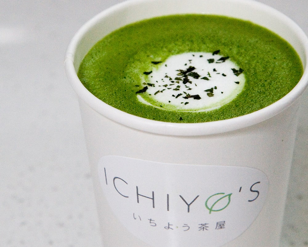Photo of matcha latte from Ichiyo's