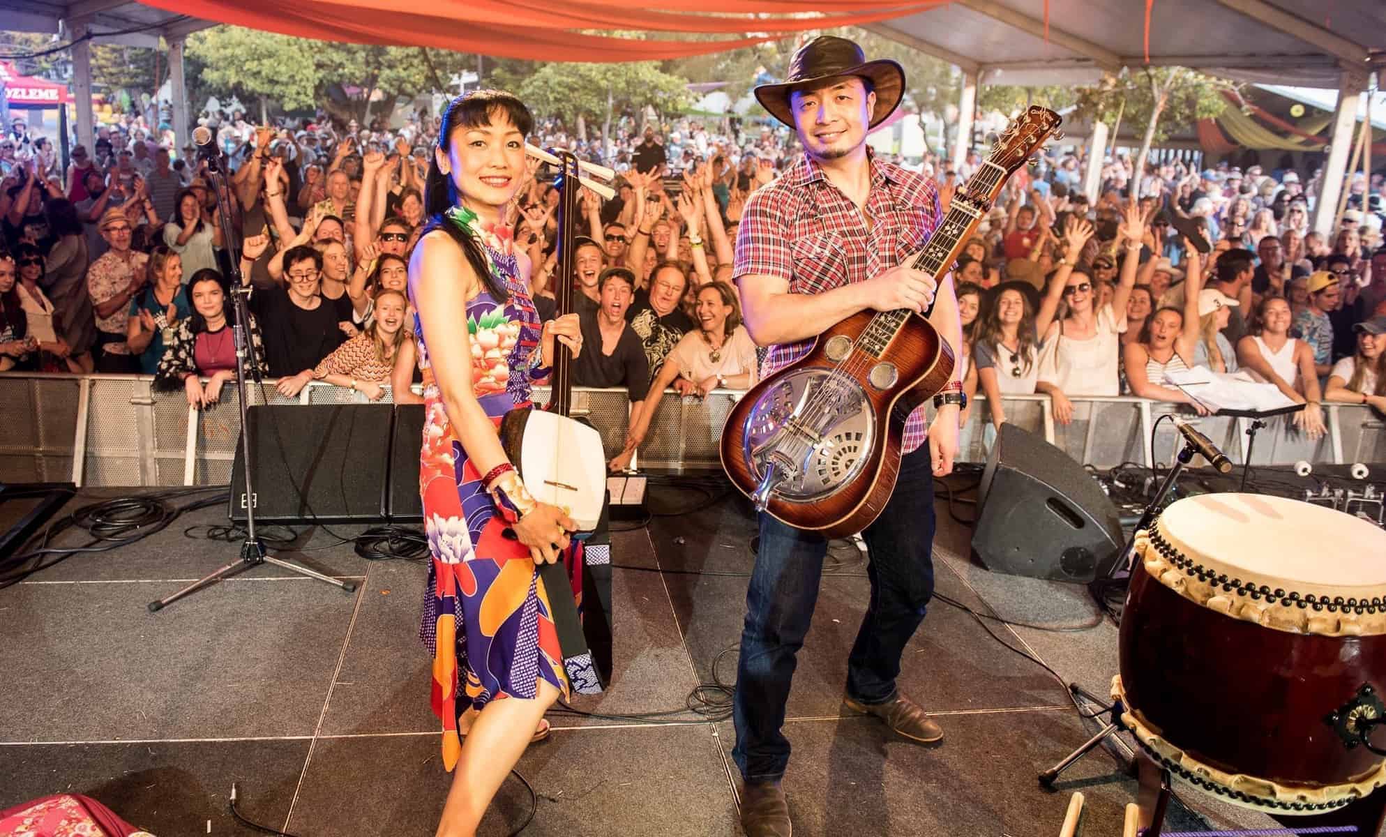 Photo of George and Noriko, special guests from Melbourne, Australia coming to the 2017 Powell Street Festival
