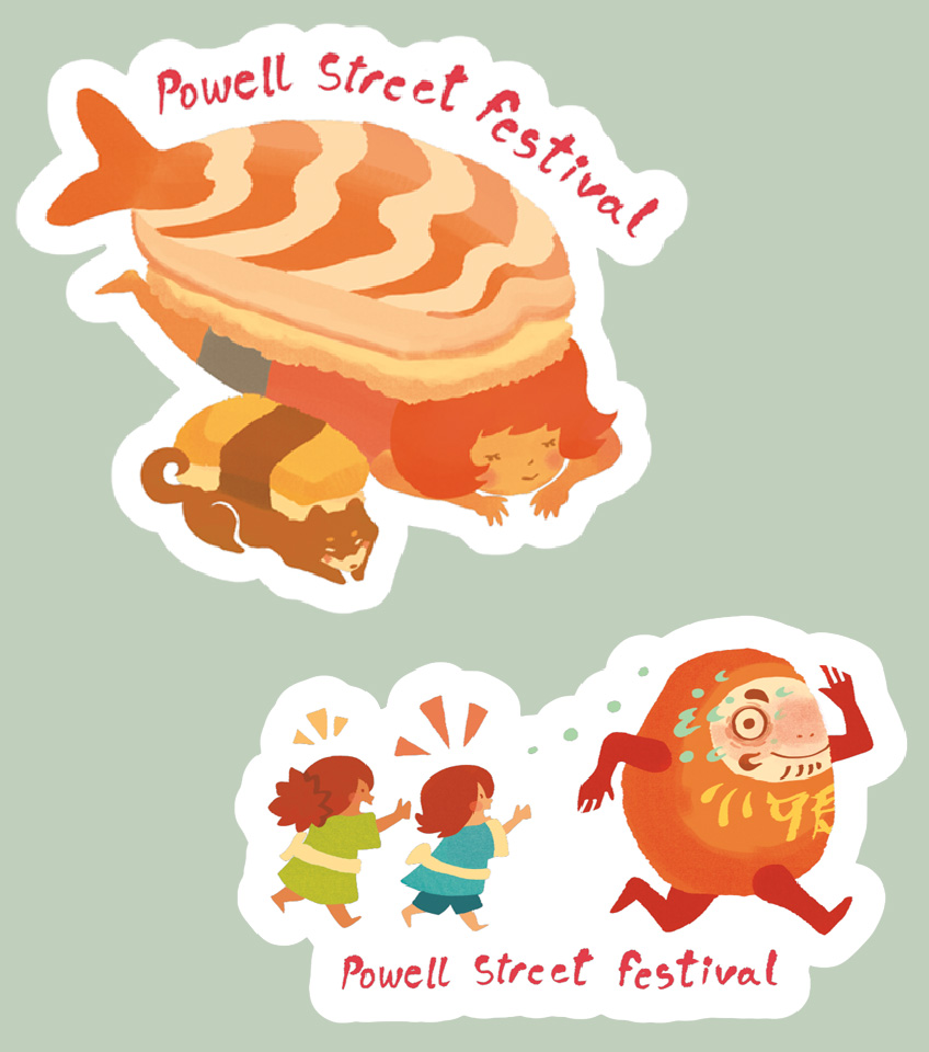 Vancouver Summer Festival Japanese Event 2025 Powell Street Festival Merch Stcikers