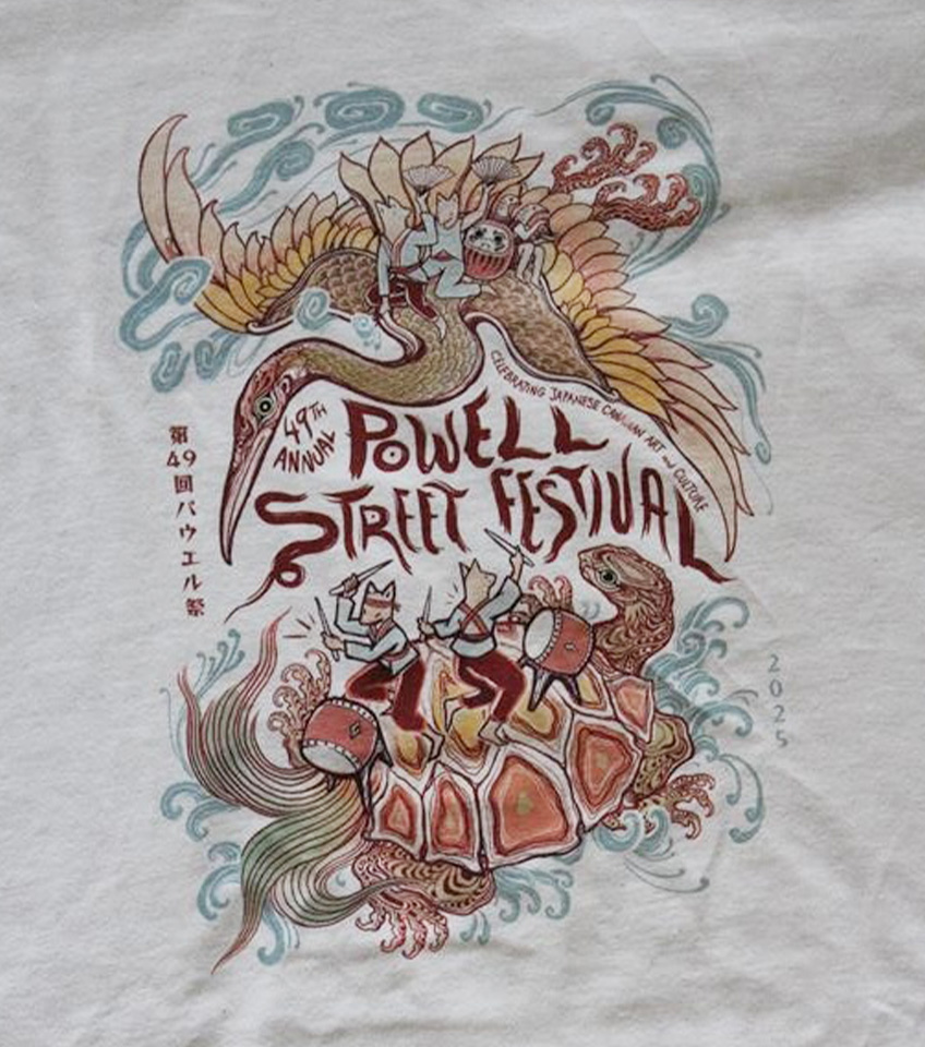 2025 Powell Street Festival Merch Adult Unisex T-shirts digital print